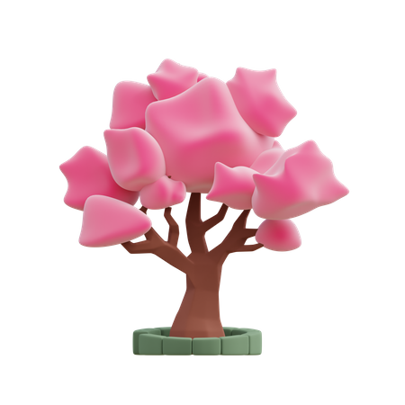 Sakura Tree  3D Illustration