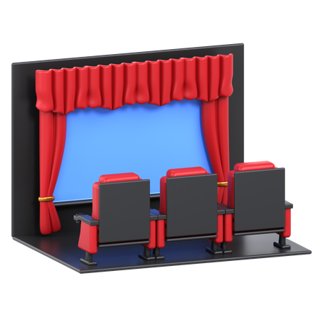 Sala de cinema  3D Icon