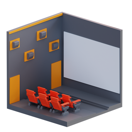 Sala de cine  3D Icon