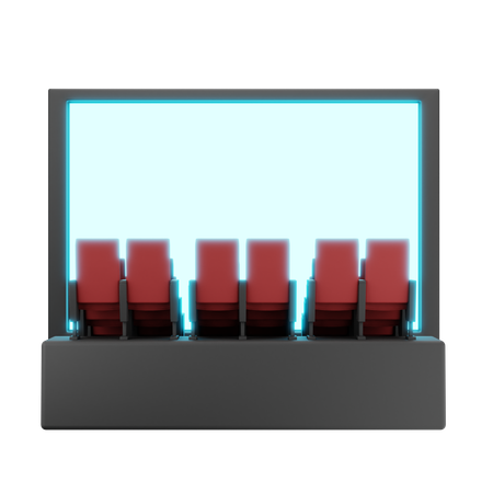 Sala de cinema  3D Icon