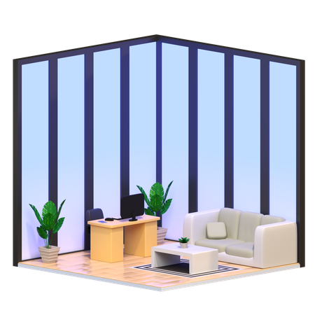 Sala de discusión  3D Icon