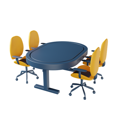 Sala de reuniões  3D Illustration