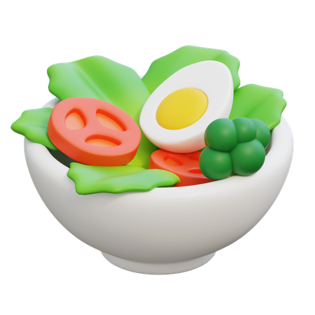 サラダボウル  3D Icon