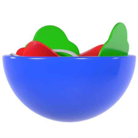 Salad Bowl  3D Illustration