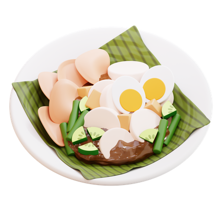 Salad Gado Gado  3D Icon