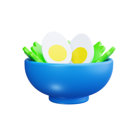 Salada de ovo  3D Icon