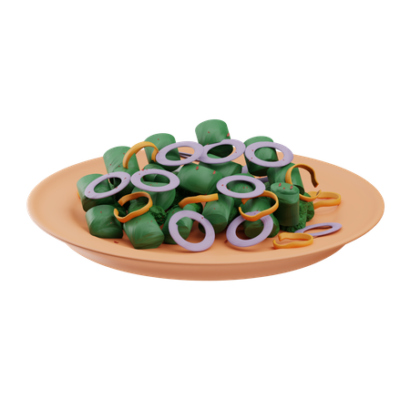Salade de courgettes  3D Icon