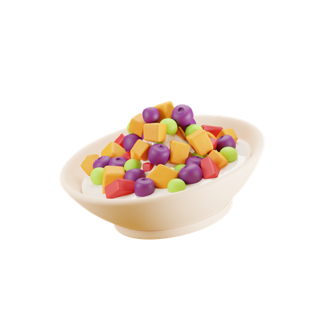 Salade (fruits)  3D Icon