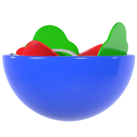 Tigela de salada  3D Illustration