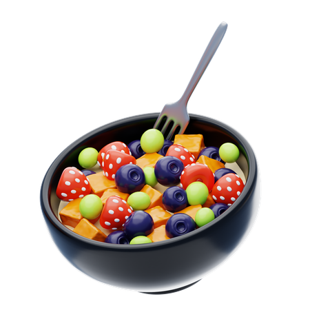 Saladeira de frutas  3D Icon