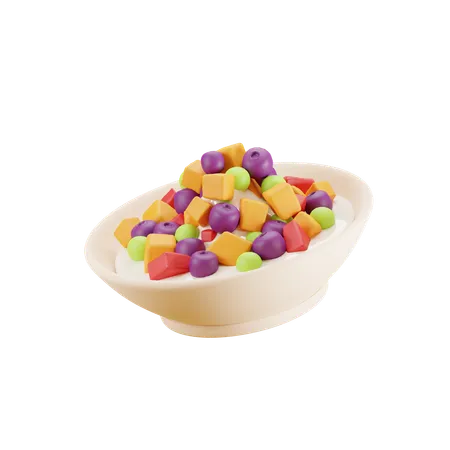 Salad(fruit)  3D Icon