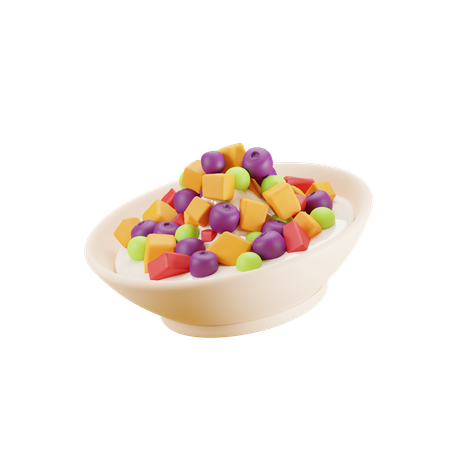 Salad(fruit)  3D Icon