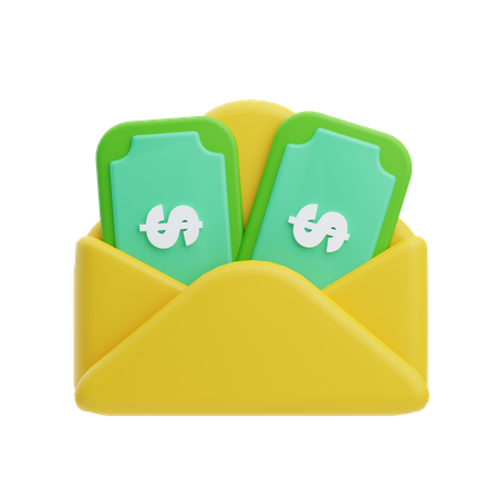 Courrier de salaire  3D Icon