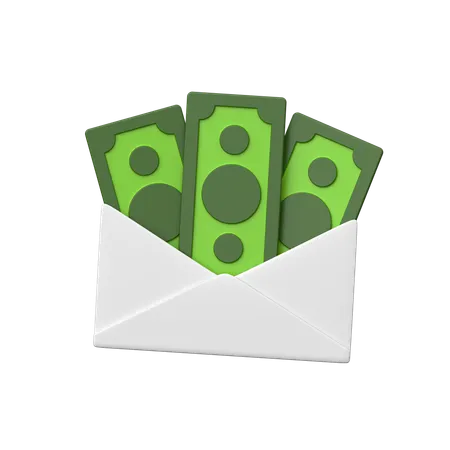 Courrier de salaire  3D Icon