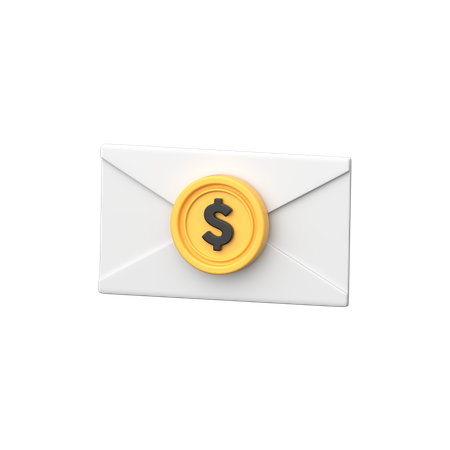 Courrier de salaire  3D Icon