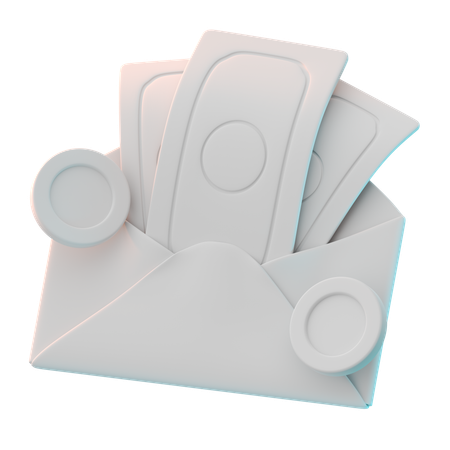 Courrier de salaire  3D Icon