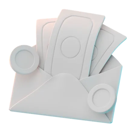 Courrier de salaire  3D Icon