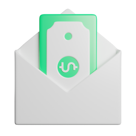 Courrier de salaire  3D Icon