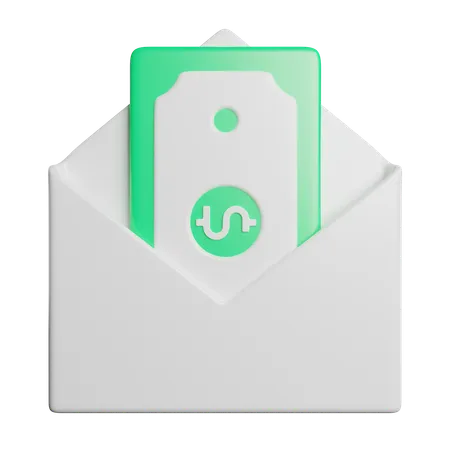 Courrier de salaire  3D Icon