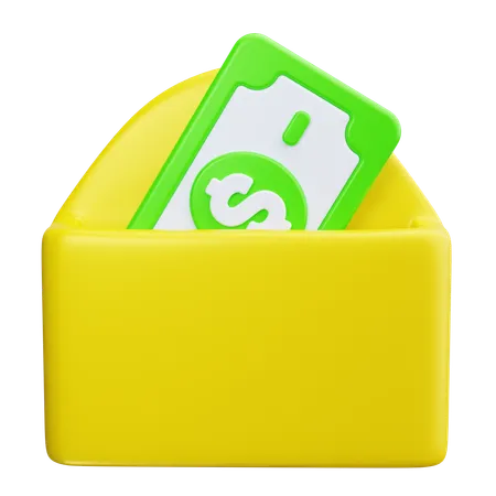 Courrier de salaire  3D Icon