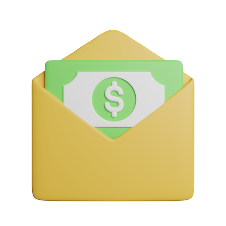 Courrier de salaire  3D Icon