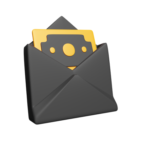 Courrier de salaire  3D Icon