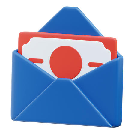 Courrier de salaire  3D Icon