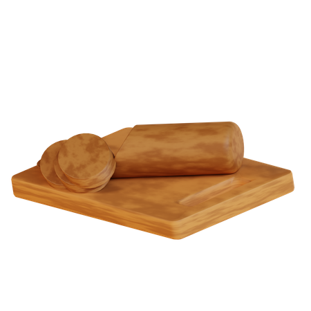 Carne de salame  3D Icon