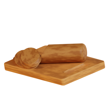 Salami Meat  3D Icon