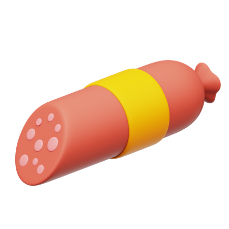 Salami Sausage  3D Icon