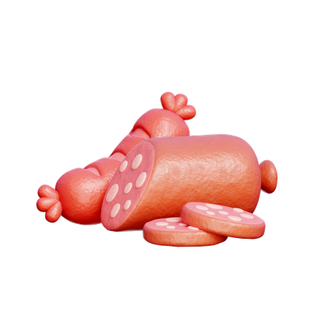 Salami und Wurst  3D Icon