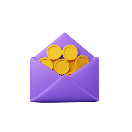 Correo salarial  3D Icon