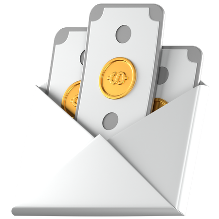 Correo salarial  3D Icon