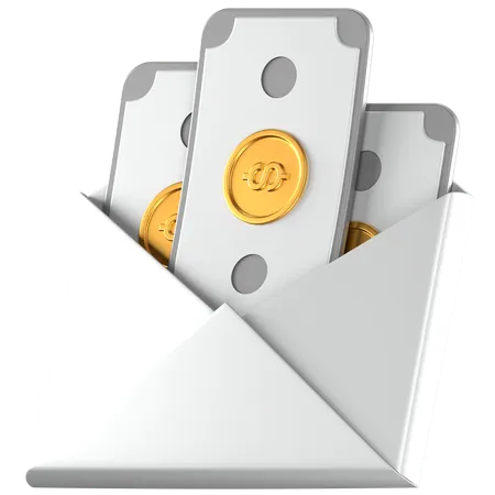 Correo salarial  3D Icon