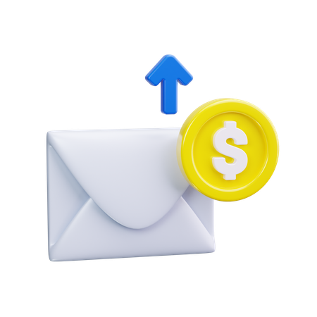 Correo salarial  3D Icon