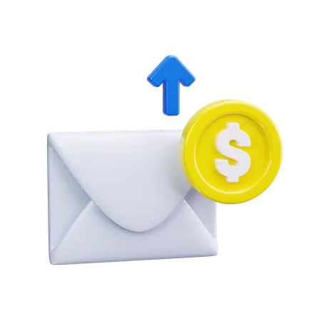 Correo salarial  3D Icon