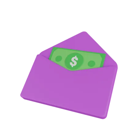 Correo salarial  3D Icon