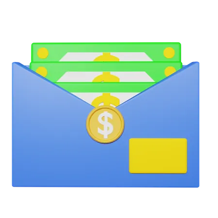 Correo salarial  3D Icon