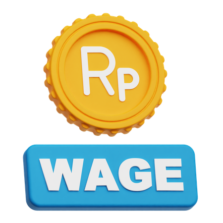 Salario en rupias  3D Icon