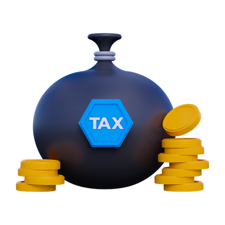 Salário fiscal  3D Icon