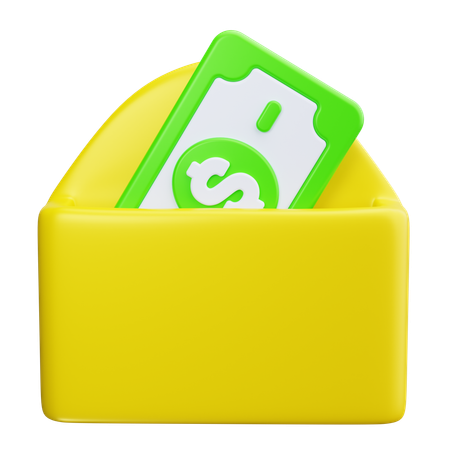 Correo salarial  3D Icon