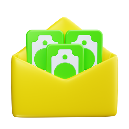 給料  3D Icon