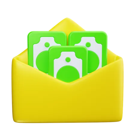 給料  3D Icon