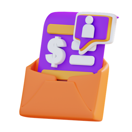 Salary Acceptance Letter  3D Icon