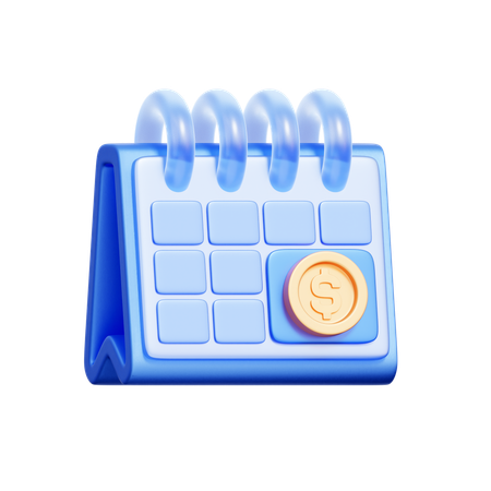 Salary Calendar  3D Icon