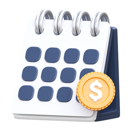 Salary Date  3D Icon