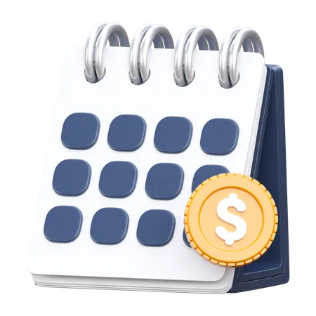 Salary Date  3D Icon