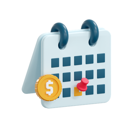 Salary dates  3D Icon