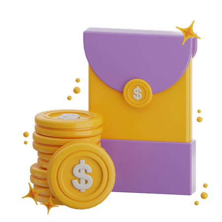 Salary Envelope  3D Icon