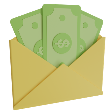Salary Letter  3D Icon